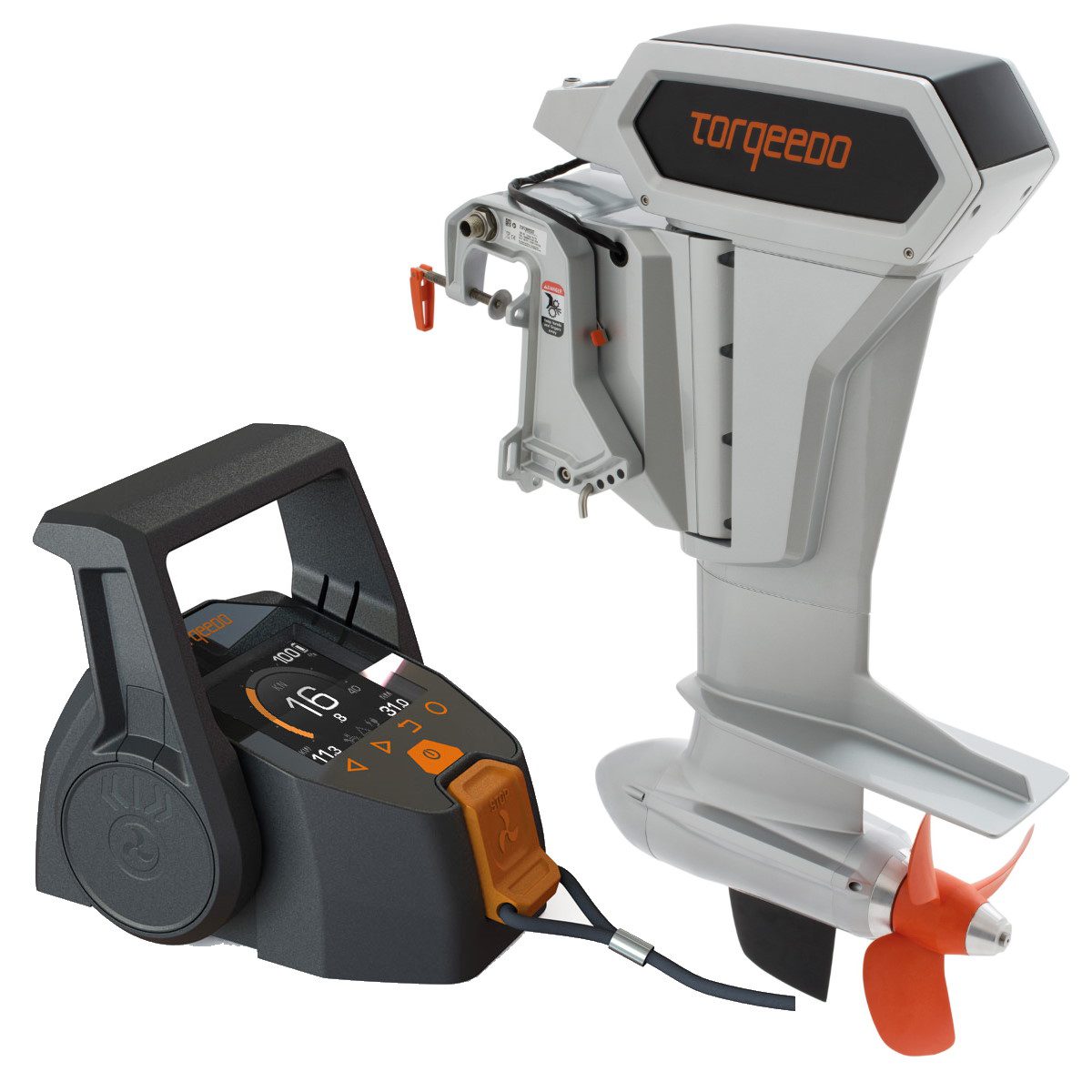 Torqeedo Cruise 10.0 en TorqLink gashendel